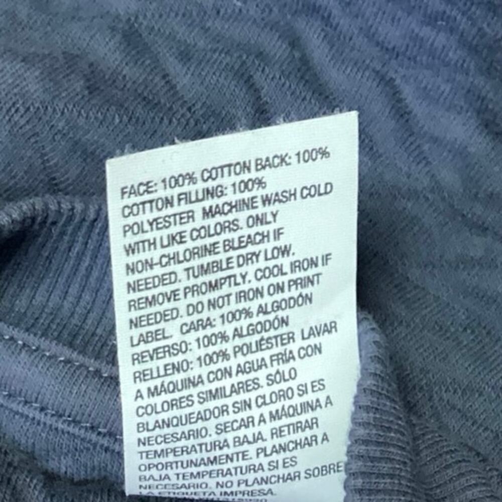 All In Motion Blue Crew Neck Quilted Crew Neck Pullover Sweatshirt Top Size S - Picture 4 of 4